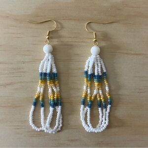 handmade beaded earrings by me